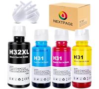 NEXTPAGE 32XL 31 Ink Compatible with HP 32XL 31 for HP Smart Tank 502 510 513 514 517 532 533 534 536 539 617 670 675 720 725 750 755 790 790 790 799 5 (4 Packs, Black Cyan Magenta Yellow)