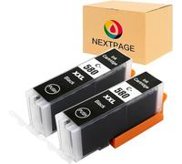 NEXTPAGE 580XXL 581XXL Ink Cartridges for Canon PGI-580XL CLI-581XL 580 XXL 581 XXL for Canon Pixma TS705 TR7550 TR8550 TS6150 TS6151 TS6250 TS6251 TS6350 TS6351 TS8150 TS8350 TS8351 TS9550 (2BK)