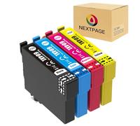 NEXTPAGE 604XL ink Cartridges Compatible for Epson 604 XL Printer Cartridges for Epson XP- 2200 XP-2205 XP-3200 XP-3205 XP-4200 XP-4205 WF-2910DWF WF-2930DWF WF-29303030 5DWF WF-2950DWF（1BK 1C 1M 1Y）