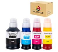 NEXTPAGE GI50 GI-50 Ink Compatible with Canon Pixma GI 50 Ink Bottle for Pixma PIXMA GM2050 GM4050 G5050 G6050 G7050 Printer Black Cyan Magenta Yellow (4 Pack)