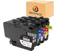 NEXTPAGE LC426 Ink Cartridges Compatible with Brother LC 426 Printer Cartridges for Brother MFC-J4335DW MFC-J4340DW MFC-J4535DW MFC-J4540DW Printer (1BK 1C 1M 1Y)