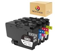 NEXTPAGE LC427 Ink Cartridges Compatible for Brother LC 427 for Brother HL-J6010DW MFC-J5955DW MFC-J6955DW MFC-J6957DW MFC-J6959DW Printer (1 BK 1C 1M 1Y)