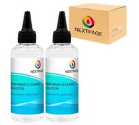 NEXTPAGE Print Head Cleaner Nozzle Cleaner for Cleaning for All Inkjet Printers Epson, Canon, HP, Light Green Liquid Printer Head Cleaning Kit Solution (2 pack cleaning)