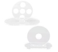 Nextpal 2 Pcs Billiard Cue Stroke Trainer, 5-Hole and Single-Hole Acrylic Pool Training Aids, Cueing Practice Tool for Beginners Professionals, Billiards Pool Helper Table Accessories