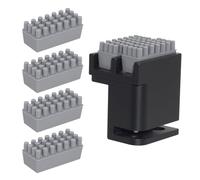 Nextpal 3D Printer Nozzle Brush, The Kit Compatible with Bambu Lab P1P P1S X1 X1C X1E for Nozzle Wiper and Filament Removal Maintenance with 1 Aluminum and 4 Silicone Brushes