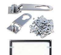 Nextpal 40 Pcs Heavy Duty Picture Hangers, Aluminum Alloy Frame Hardware D-Ring Hanging Hooks Kit with Screws, for Wall Mounting Mirror Backplate Artwork Paintings and Large Photo Frames