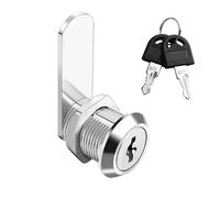 Nextpal Cam Locks Keyed Alike Cabinet, Cylinder Tool Box Lock Set with Keys, Secure for RV Storage Compartment Drawers Metal Mailbox Vending Machine, for Home Office Workshop Use(16mm Length)