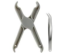 Nextpal Fuse Puller Tool Compatible with Cylindrical Cartridge and Glass Fuses, Insulated Non-Slip Grip, for Automotive Industrial and Home Electrical Repair with Angled Tweezers