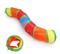 NextPro Cat Tunnel with Peek Holes, Collapsible S-Shaped Pet Kitten Tunnel Buuny Tube Toys for Indoor Cats, Rabbits