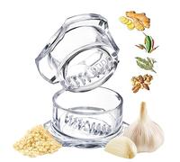 Nextrend Garlic Twister 4th Gen - Ginger, Herb, Nuts & More - Handheld Kitchen Mincer, BPA Free, Dishwasher Safe (Clear)