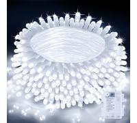 Nextronix Christmas Tree Lights Indoor - 20m 200LEDs Xmas Fairy Lights Battery Operated with 8 Modes Timer, IP44 Waterproof Battery Lights for Garden/Bedroom/Camping/Gazebo/Outdoor