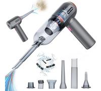Nextronix Cordless Handheld Vacuum Cleaner - Powerful Suction Portable Car Vacuum Cleaner, 15-35 Mins Long Runtime, Rechargeable Mini Vacuum, DC Motor Hand Vacuums for Pets Home Office (Gray)