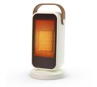 Nextronix Electric Fan Heater with 1200W Portable Space PTC Ceramic Plug in Heaters for Home Low Energy 3 x Heat Settings Adjustable Heater Tip-Over & Overheat Protection for Room Bathroom