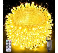 Nextronix Outdoor Christmas Tree Lights, 20M 200 LEDs Xmas Fairy Lights Indoor Mains Powered with 8 Modes/Timer/Remote, IP44 Waterproof Outside Garden String Lights for Patio Bedroom Party