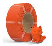 NextShapes Matte PETG Filament Refill 1.75mm 3D Printer Filament, Matte Surface & Hides Layer Lines, Dimensional Accuracy +/- 0.02mm, 1kg Refilament for Most FDM Printers (Orange, 1000g)