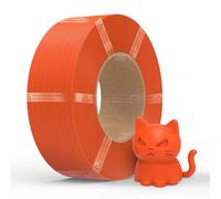NextShapes PETG Filament Refill 1.75mm, 1kg Refilament for Bambu Lab、NextShapes and Sunlu Reusable Spool, High Strength, Low Stringing, Fit for Bambu Lab and Most 3D Printers, No-Spool petg Orange