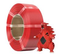 NextShapes PLA Filament Refill 1.75mm, High Toughness No-Spool 3D Printer Filament, Dimensional Accuracy +/- 0.02mm, Compatible with Bambu Lab and Most Reusable Spools, 1kg pla Bright Red
