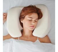 NextSleep The Best Back Sleeper Pillow, Sleep on Your Back Comfortably, Wrinkle Prevention, Patent Pending Neck Support, Satin Case Included, 100 Night Sleep Trial, Certipur-US