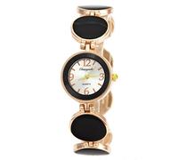 Nextstart Women Crystal Quartz Watches Ladies Ceramic Golden Steel Strap Female Dress Bracelet Wristwatches