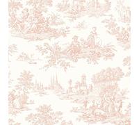 NextWall Chateau Toile Peel and Stick Wallpaper (Blush)