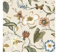 NextWall Summer Garden Floral Peel and Stick Wallpaper (Alabaster)
