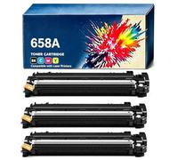 NexulKyi Toner cartridge replacements compatible with the 658A: W2000A, W2001A, W2003A and W2002A, suitable for M751dn and M751n printers, black