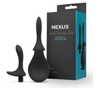 Nexus 260ml Douche Duo Kit Anal Prostate Enema Nozzles Silicone Cleaning Kit