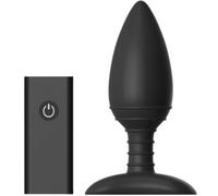 Nexus Ace Medium Quiet Remote Control Vibrating Butt Plug - Black Black