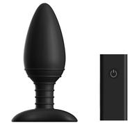 Nexus Ace Medium Quiet Remote Control Vibrating Butt Plug - Black Black