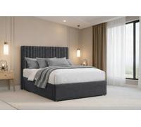 Nexus Amalfi Steel Plush Divan Bed Base No Drawers With 26" Strutted Headboard 4' Small Double
