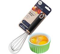 Nexus Balloon Whisk for Cooking & Baking - Stainless Steel with Silicone Handle. Non-Slip Grip, Dishwasher Safe Milk & Egg Beater Perfect for Whisking, Beating, Stirring, Blending. Black Satin