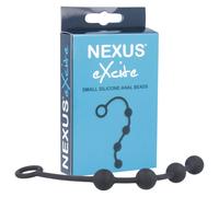 Nexus Excite - 4-Bead Black Anal Dildo (Small)