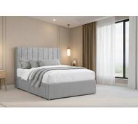 Nexus Kyoto Silver Plush Divan Bed Base No Drawers With 26" Strutted Headboard 3' Single