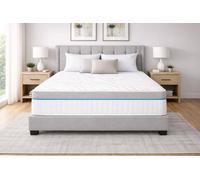 Nexus Mattresses Ltd Hybrid Memory Foam Pocket Spring Mattress - 25cm in White | Size: Small Double Nexus Mattresses Ltd White Small Double