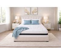 Nexus Mattresses Ltd Orthopaedic Firm Back Support Open Coil Spring Mattress in White | Size: Small Double Nexus Mattresses Ltd White Small Double