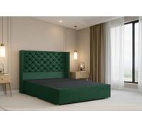 Nexus Mattresses Ltd Windsor Plush Divan Bed Base No Drawers - 54" Headboard in Emerald | Size: Single Nexus Mattresses Ltd Emerald Single