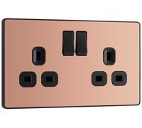 Nexus Metal Antique Brass 45A Square Cooker Control Unit With Power Indicator NAB74-01
