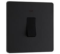 BG NBNEMS1 Nexus Metal Single Euro Module Faceplate - Black Nickel