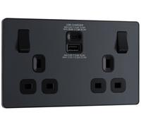 Nexus Metal Brushed Steel Unswitched 13A Fused Connection Unit With Cable Outlet NBS55-01