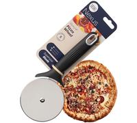 Nexus Pizza Cutter Wheel - Rolling Pizza Slicer with Silicone Handle and Sharp Stainless Steel Blade. Non-Slip Grip & Dishwasher Safe. Easily Glides Through Dough, Pastry, Crust. Black Satin