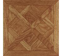 Nexus Self Adhesive 12-Inch Vinyl Floor Tiles 20 Tiles - 12"""" x 12"""" Classic Paquet Oak Slate Pattern - Peel & Stick DIY Flooring for Kitchen Din