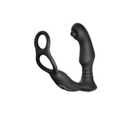 Nexus SIMUL8 Orbit Edition 4-Point Prostate Massager - Rotating P-Spot Stimulator - Vibrating Perineum Base - Stretchy Cock and Ball Ring - USB Rechargeable - Waterproof