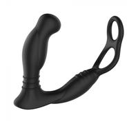 Nexus SIMUL8 Vibrating Double Cock Ring with Anal Butt Plug Prostate Massager