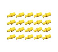 NexusDrive 10 20 30 50PC Yellow Soft Pumping Air Hollow Joint Part Rubber Connector Ciss Inkjet Cartridge Cleaning Tool(20PC)