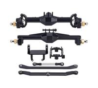 NexusDrive 10mm Diamond Portal Axles Compatible with 1 18 Scale RC Crawler With Lay Down Servo Mount And Links Compatible With Common 1 18 Crawler Models Axle Upgrade Parts(Black-1Set)