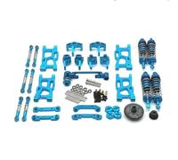 NexusDrive 124007 124017 124019 144001 RIaarIo XDKJ-001 XDKJ-006 AM-X12 RC Car Upgrade Parts Metal Modifications Accessories Compatible With Various Remote Control Vehicles(Blue)