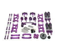 NexusDrive 124007 124017 124019 144001 RIaarIo XDKJ-001 XDKJ-006 AM-X12 RC Car Upgrade Parts Metal Modifications Accessories Compatible With Various Remote Control Vehicles(PURPLE)