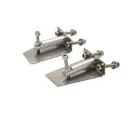 NexusDrive 1Pair 41x30x13mm Metal Trim Tab Flaps Tail Plate Spare Parts Compatible With RC Electric Boat Models