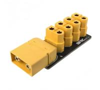 NexusDrive 1PCS XT90 To 4 XT60 Power Distribution Board 200A Large Current 55x25mm PCB Welding Plate Compatible With RC Models Cars Submarines And DIY Projects(XT90 to XT60)
