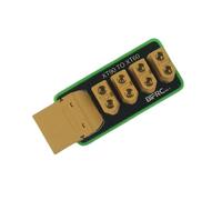 NexusDrive 1PCS XT90 To 4 XT60 Power Distribution Board 200A Large Current 55x25mm PCB Welding Plate Compatible With RC Models Cars Submarines And DIY Projects(XT90 to XT60 w base)